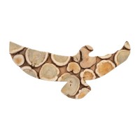 Панно можжевеловое, фигурное, орёл 26х50 см